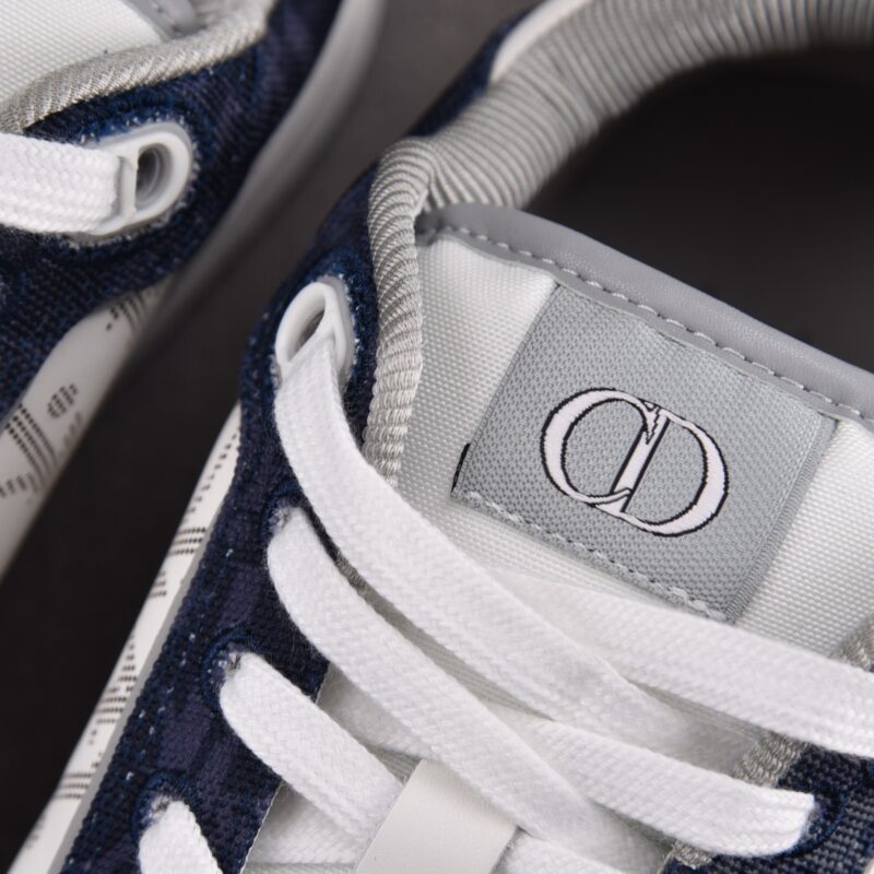 (BEST) Dior B27 Low Denim Blue White Dior Tears Oblique Galaxy Leather