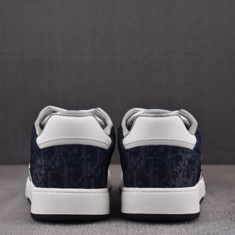 (BEST) Dior B27 Low Denim Blue White Dior Tears Oblique Galaxy Leather
