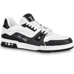 Giày Louis Vuitton Lv Trainer #54 Signature Black White Best Quality