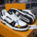 Giày Louis Vuitton Lv Trainer #54 Signature Black White Best Quality