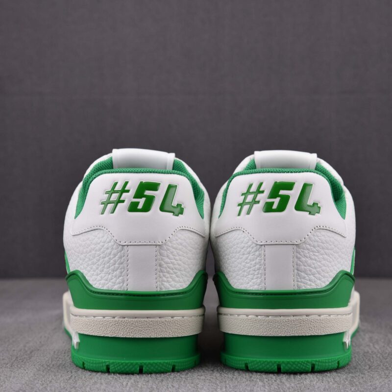 Giày Louis Vuitton LV Trainer #54 Signature White Green Best Quality