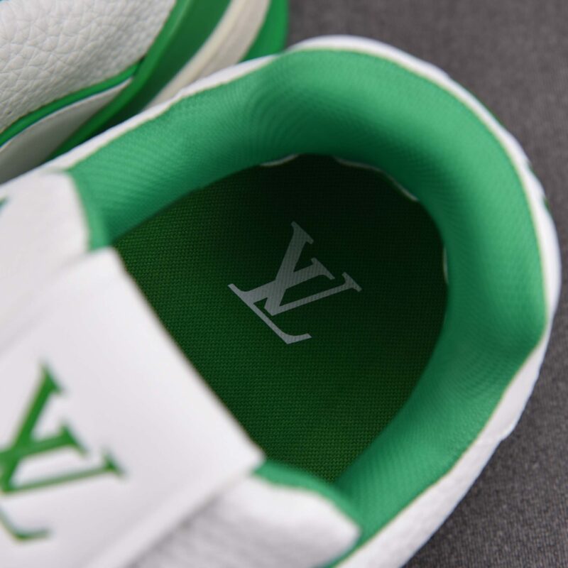 Giày Louis Vuitton LV Trainer #54 Signature White Green Best Quality