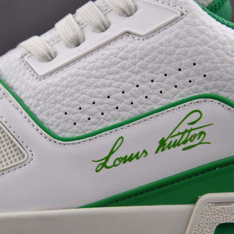 Giày Louis Vuitton LV Trainer #54 Signature White Green Best Quality