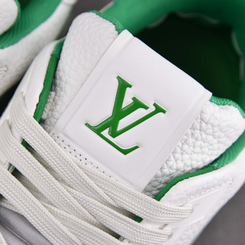 Giày Louis Vuitton LV Trainer #54 Signature White Green Best Quality