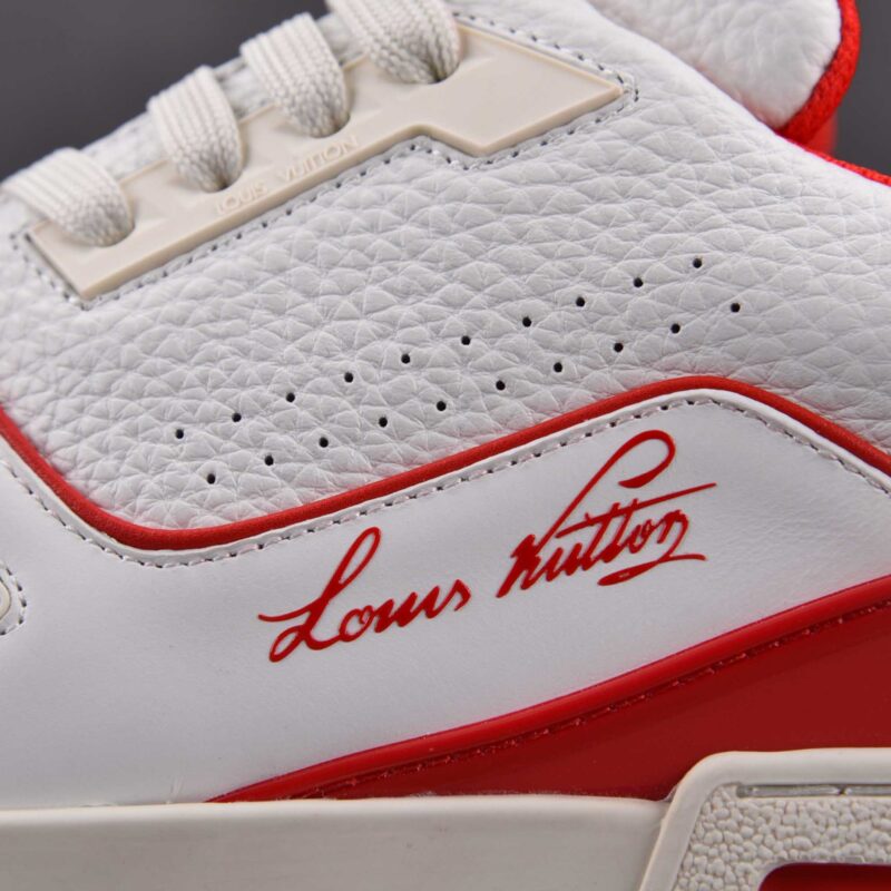 Giày Louis Vuitton LV Trainer #54 Signature White Red Best Quality