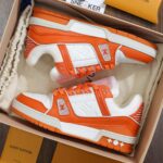 Giày Louis Vuitton Lv Trainer Monogram Orange Best Quality