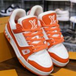 Giày Louis Vuitton Lv Trainer Monogram Orange Best Quality
