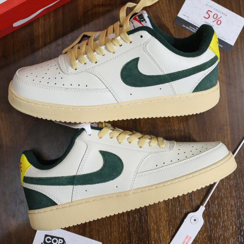 Giày Nike Court Vision Low Sail Pro Green Yellow