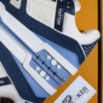 Giày Louis Vuitton LV Trainer Blue Trơn 2023 Best Quality