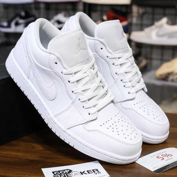 Giày Nike Air Jordan 1 Low Triple White Best Quality
