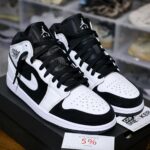 Nike Air Jordan 1 Mid Tuxedo White Black Like Auth