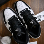 Nike Air Jordan 1 Mid Tuxedo White Black Like Auth