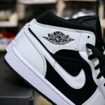 Nike Air Jordan 1 Mid Tuxedo White Black Like Auth