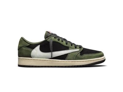 Giày Nike Air Jordan 1 Low Travis Scott Black Olive Like Auth