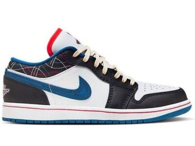 (BEST) Air Jordan 1 Low SE 'INDUSTRIAL BLUE SASHIKO'