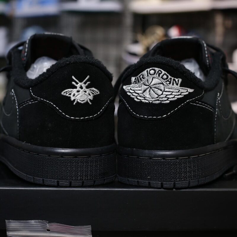 Giày Nike Air Jordan 1 Retro Low OG SP Travis Scott ‘Black Phantom’ Like Auth