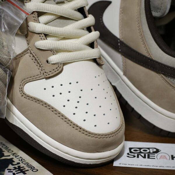 Giày Nike SB Dunk Low x Otomo Katsuhiro “Steamboy OST” Grey White Brown Best Quality