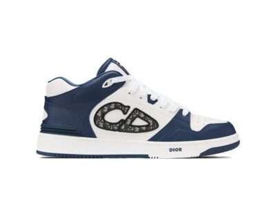 Giày Dior B57 Mid Navy Blue White Dior Oblique Jacquard Best Quality