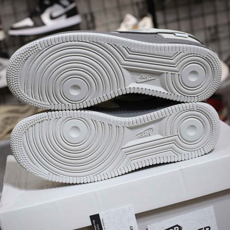 Giày Nike Air Force 1 Double White Grey Shadow Like Auth