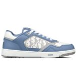 Giày Dior B27 Low University Blue White họa tiết Dior Oblique Galaxy Like Auth
