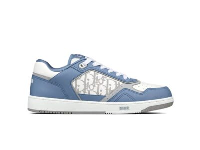 Giày Dior B27 Low University Blue White họa tiết Dior Oblique Galaxy Like Auth