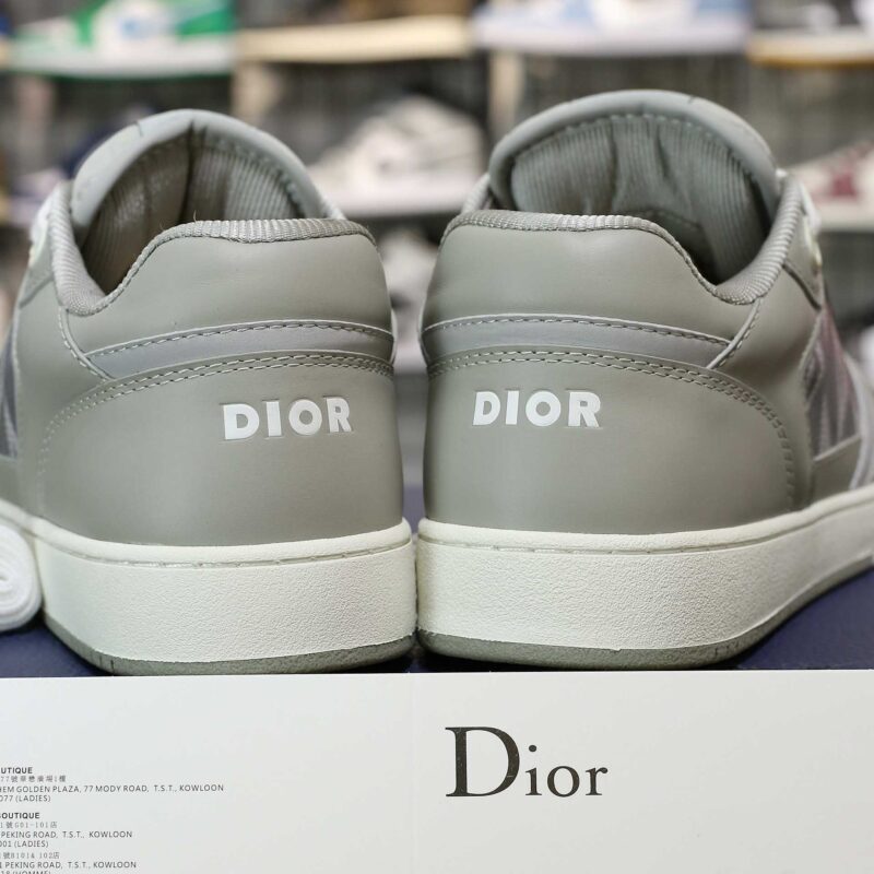 Giày Dior B27 Low Dior Gray họa tiết CD Diamond Canvas Like Auth