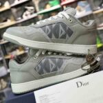 Giày Dior B27 Low Dior Gray họa tiết CD Diamond Canvas Like Auth
