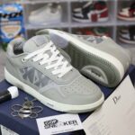 Giày Dior B27 Low Dior Gray họa tiết CD Diamond Canvas Like Auth