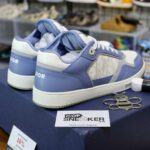 Giày Dior B27 Low University Blue White họa tiết Dior Oblique Galaxy Like Auth