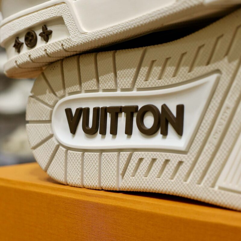 Giày Louis Vuitton LV Trainer Moka Trơn 2023 Best Quality