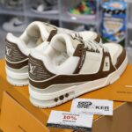 Giày Louis Vuitton LV Trainer Moka Trơn 2023 Best Quality