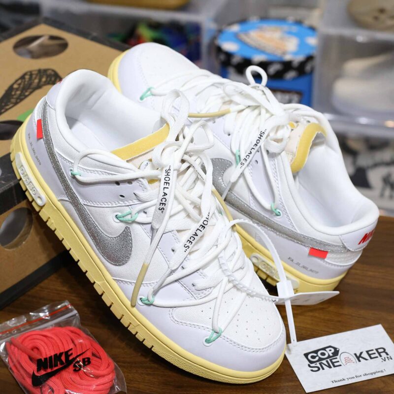 Giày Nike Off-White x Dunk Low ‘Lot 01 Of 50’ Like Auth