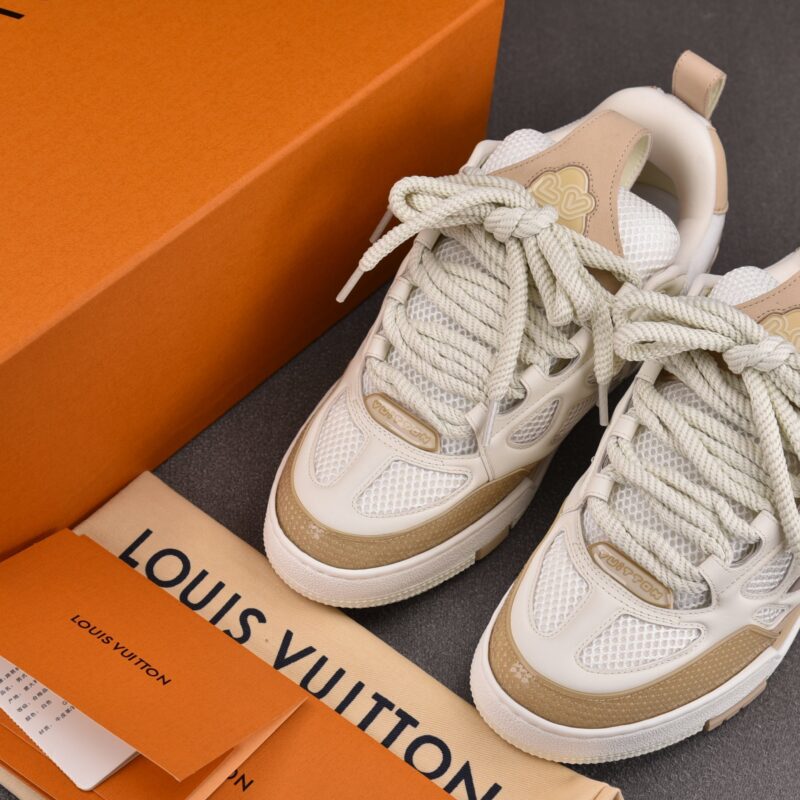 (BEST) Louis Vuitton LV Skate Sneaker 'BEIGE WHITE'