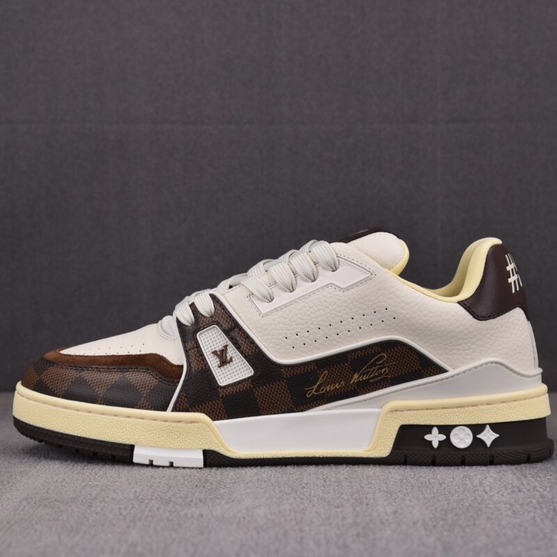 (BEST) Louis Vuitton LV Trainer #54 Damier Pattern 'MOKA BROWN'