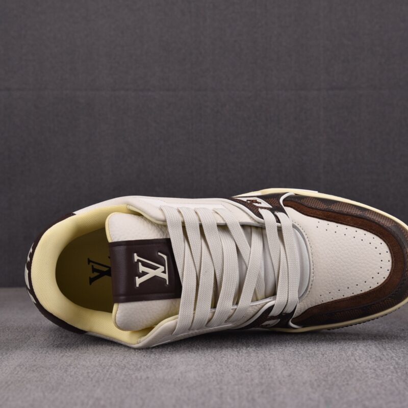 (BEST) Louis Vuitton LV Trainer #54 Damier Pattern 'MOKA BROWN'