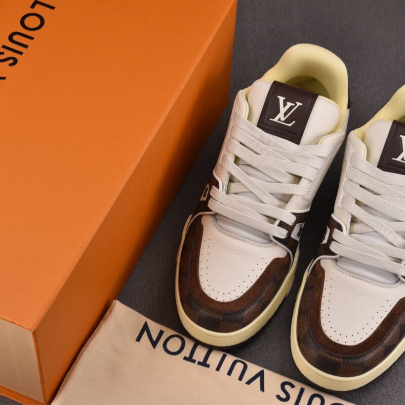 (BEST) Louis Vuitton LV Trainer #54 Damier Pattern 'MOKA BROWN'