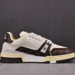 (BEST) Louis Vuitton LV Trainer #54 Damier Pattern 'MOKA BROWN'