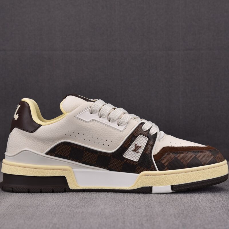 (BEST) Louis Vuitton LV Trainer #54 Damier Pattern 'MOKA BROWN'