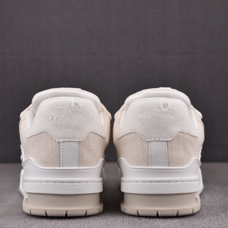 (BEST) Louis Vuitton LV Trainer Monogram Denim 'BEIGE'