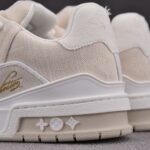 (BEST) Louis Vuitton LV Trainer Monogram Denim 'BEIGE'