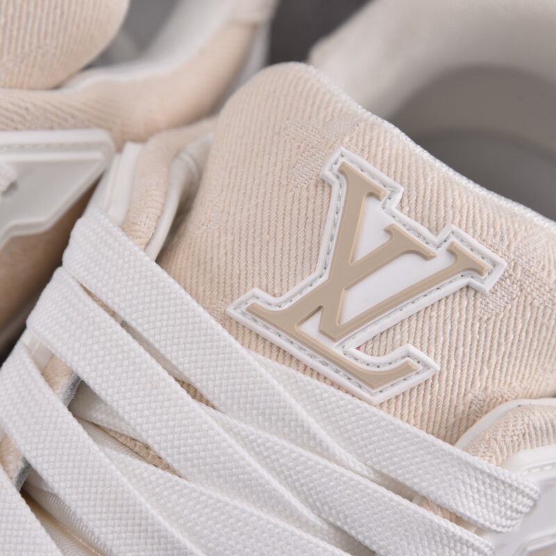 (BEST) Louis Vuitton LV Trainer Monogram Denim 'BEIGE'