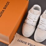 (BEST) Louis Vuitton LV Trainer Monogram Denim 'BEIGE'