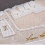 (BEST) Louis Vuitton LV Trainer Monogram Denim 'BEIGE'