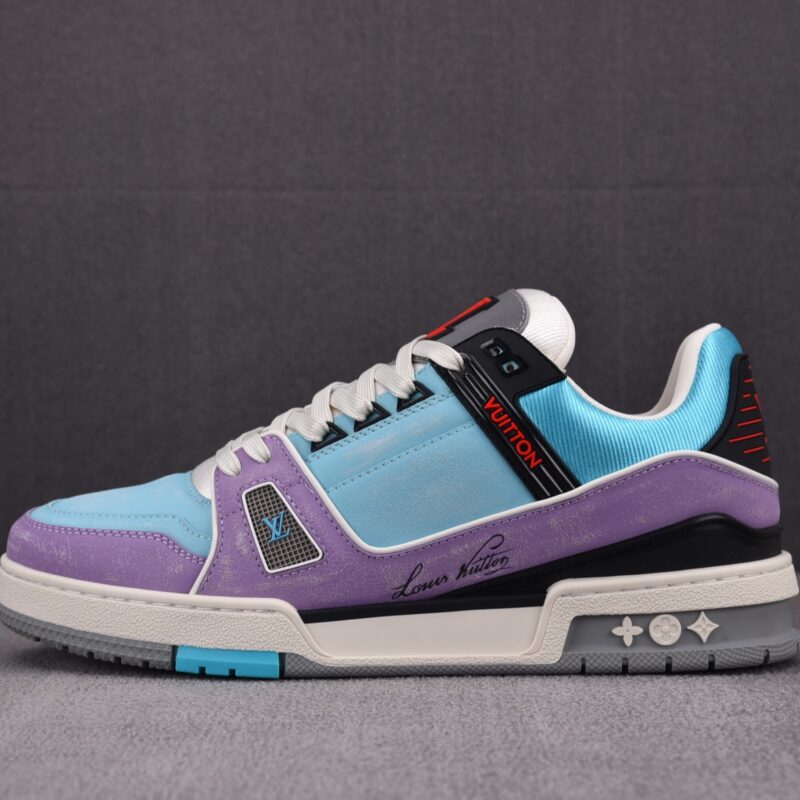 (BEST) Louis Vuitton LV Trainer Vintage 'EFFECT BLUE'