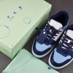 (BEST) OFF-WHITE Out Of Office OOO Low Tops 'LIGHT BLUE'