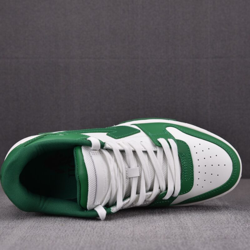 (BEST) OFF-WHITE Out Of Office OOO Low Tops 'WHITE GREEN'