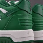 (BEST) OFF-WHITE Out Of Office OOO Low Tops 'WHITE GREEN'