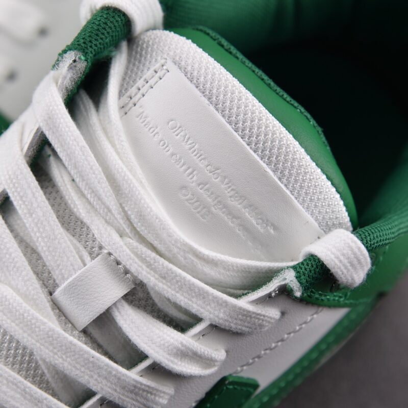 (BEST) OFF-WHITE Out Of Office OOO Low Tops 'WHITE GREEN'