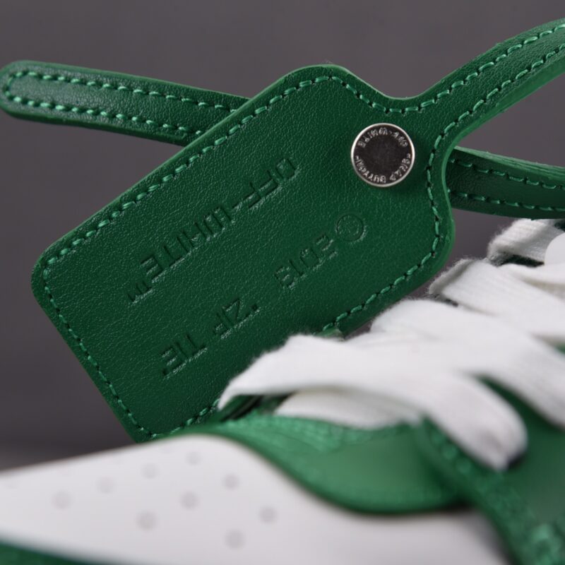 (BEST) OFF-WHITE Out Of Office OOO Low Tops 'WHITE GREEN'
