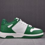 (BEST) OFF-WHITE Out Of Office OOO Low Tops 'WHITE GREEN'